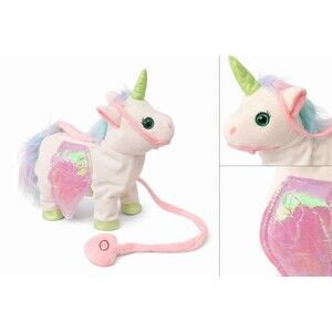 Animated Walking Talking & Dancing Unicorn On A Leash Pretend Pet Play Works!